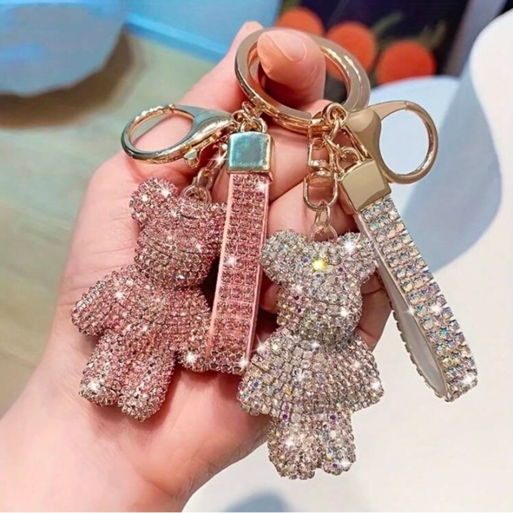 Sparkling Bear Keychain